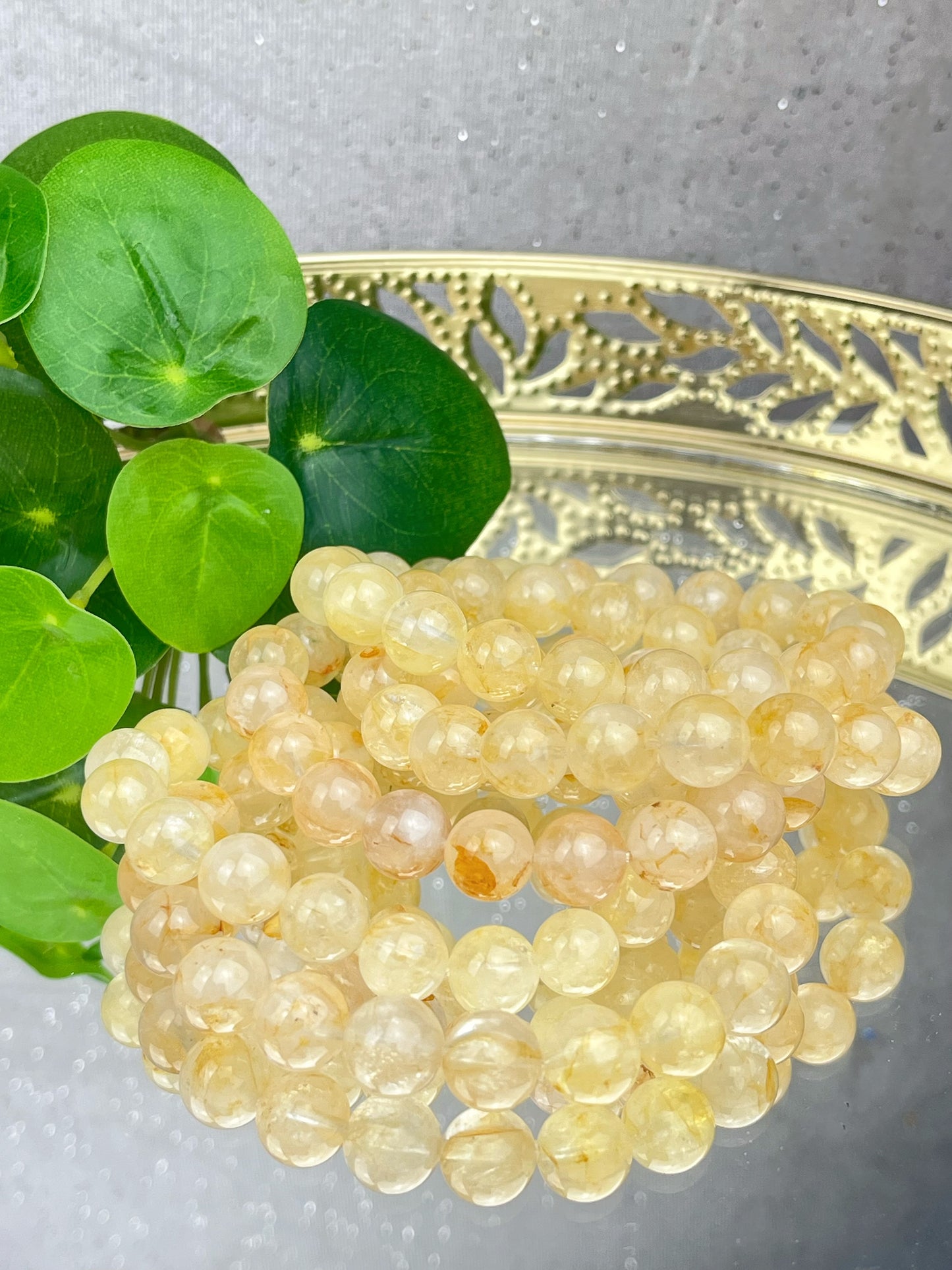 Golden healer kvarts armbånd 10mm+