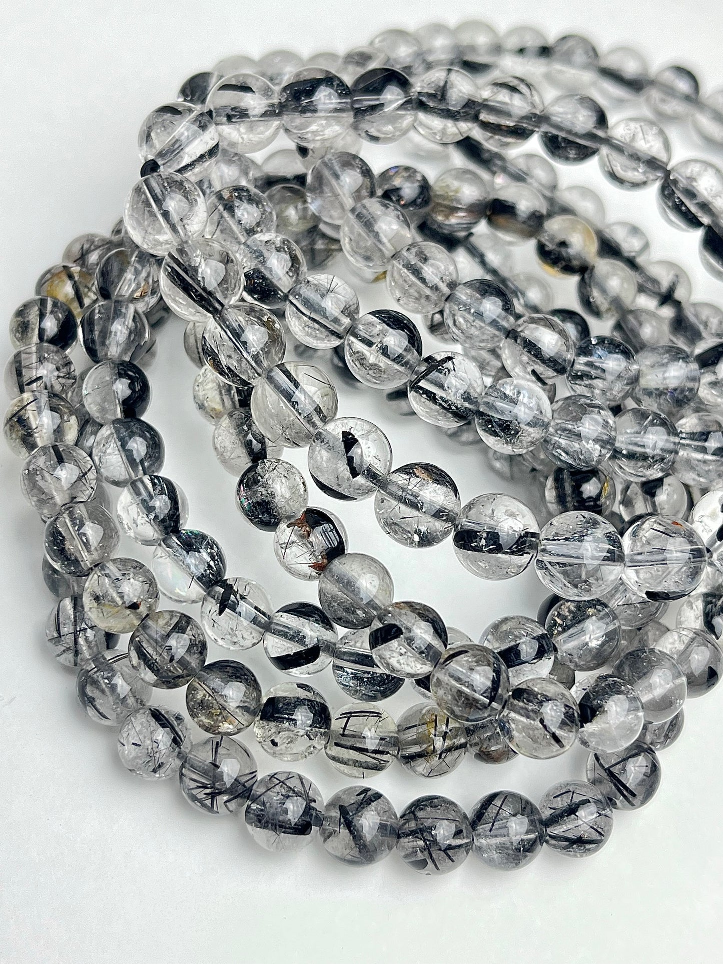 Turmalinkvarts armbånd 7mm+