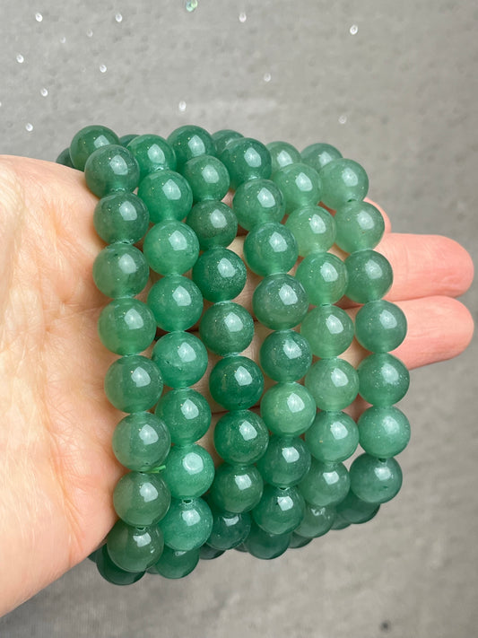 Grønn Aventurin armbånd 10mm+