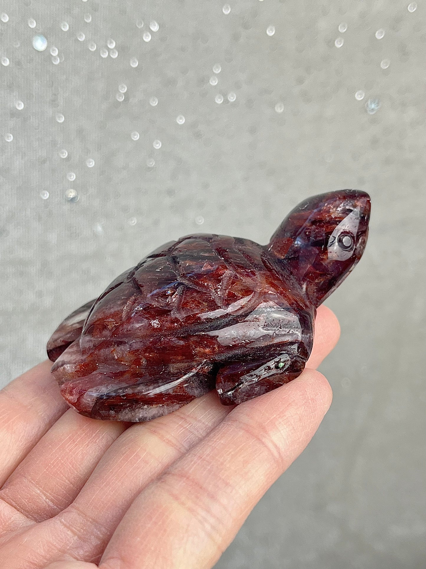 Flammekvarts skilpadde