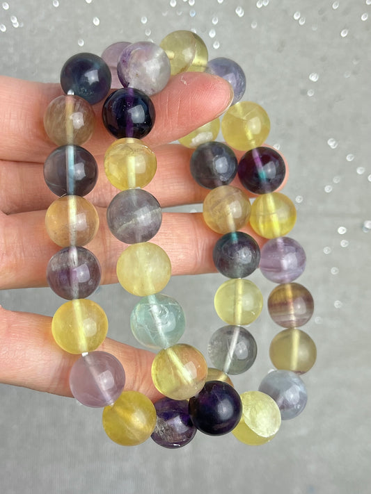 Fluoritt armbånd 11mm+