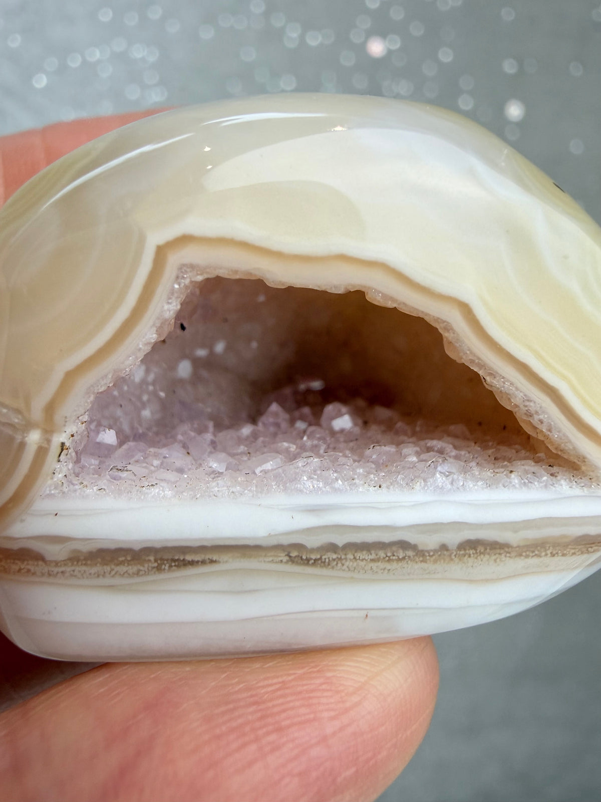 Druzy agat geode