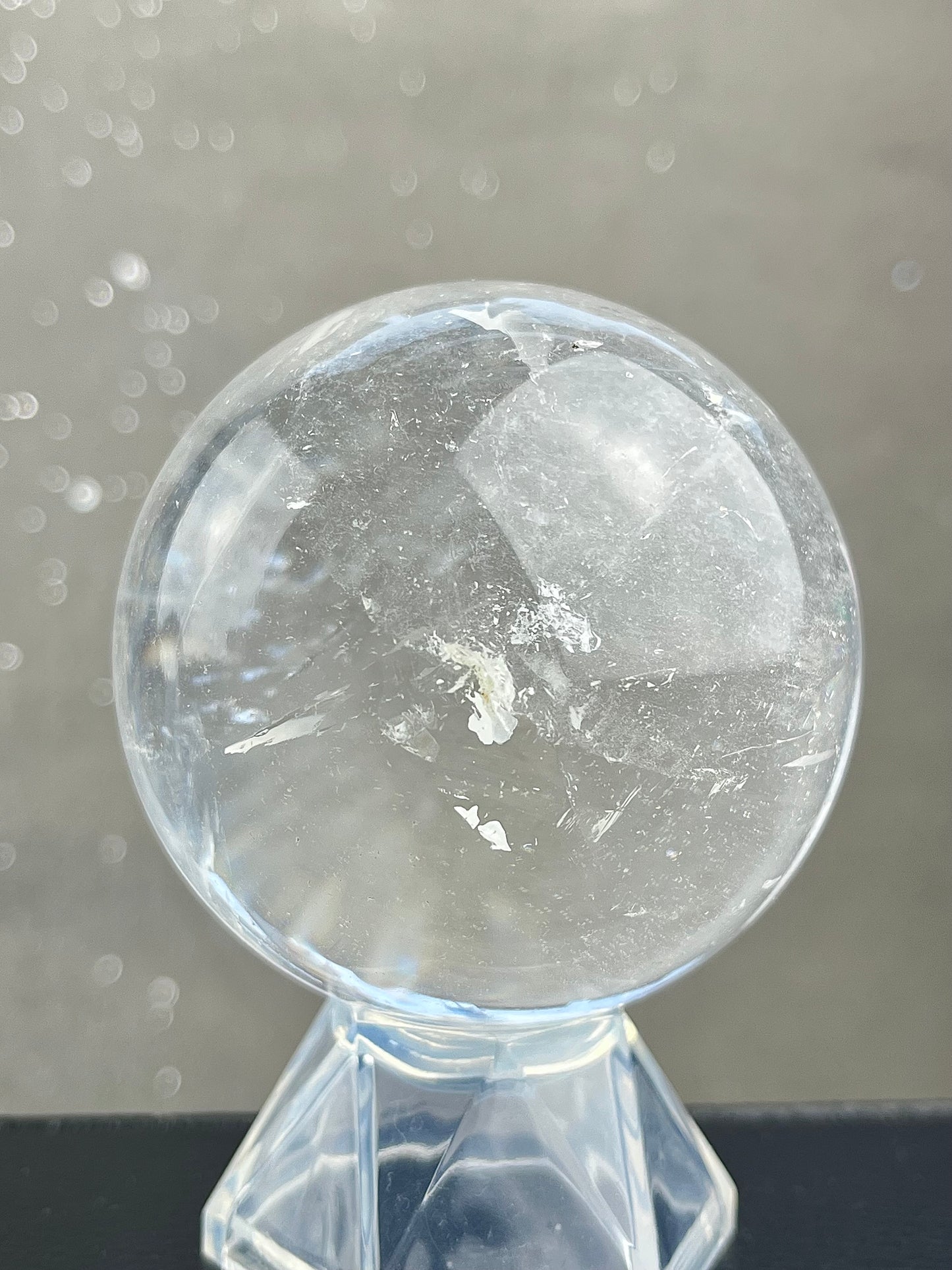 Bergkrystall klarkvarts kule