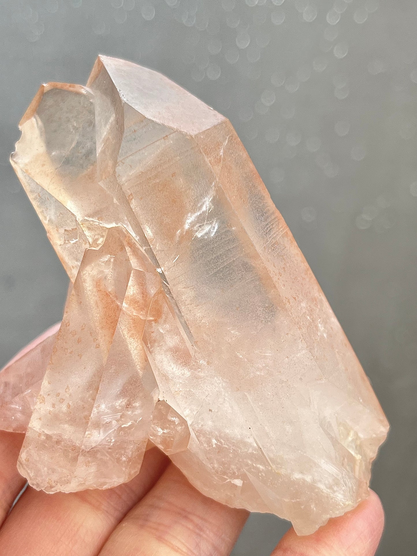Quartz group with hematite