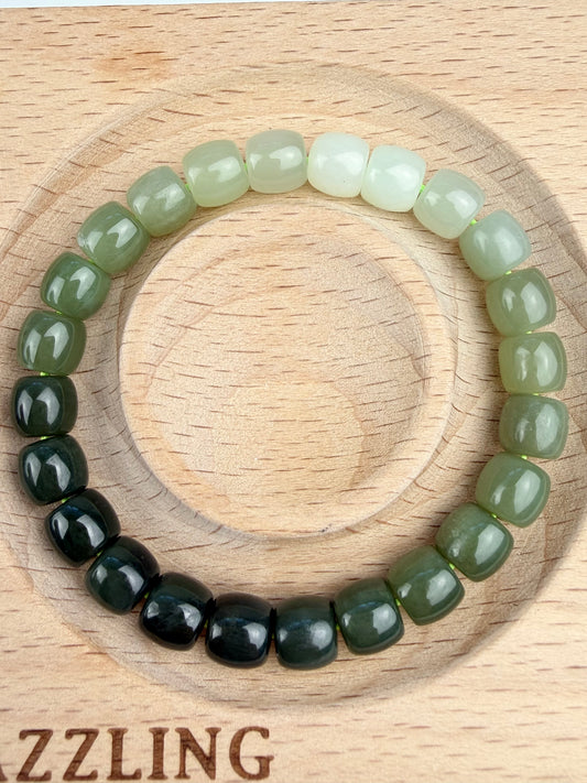 Jade, Nefritt armbånd 8mm+