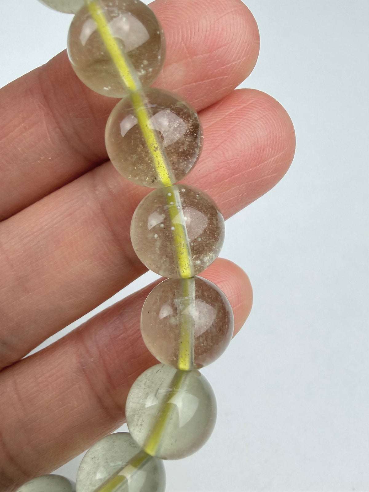 Libyan Desert Glass armbånd 10mm+