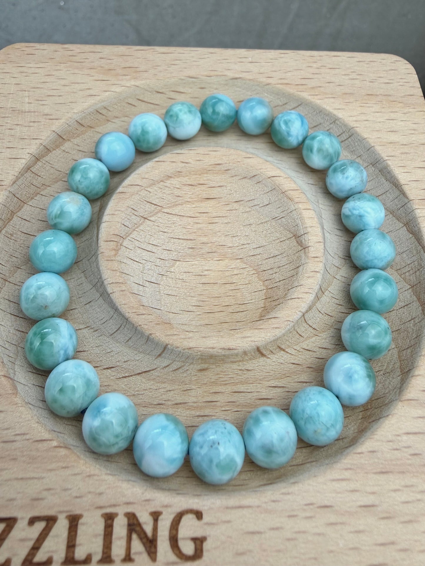 Larimar armbånd 8mm