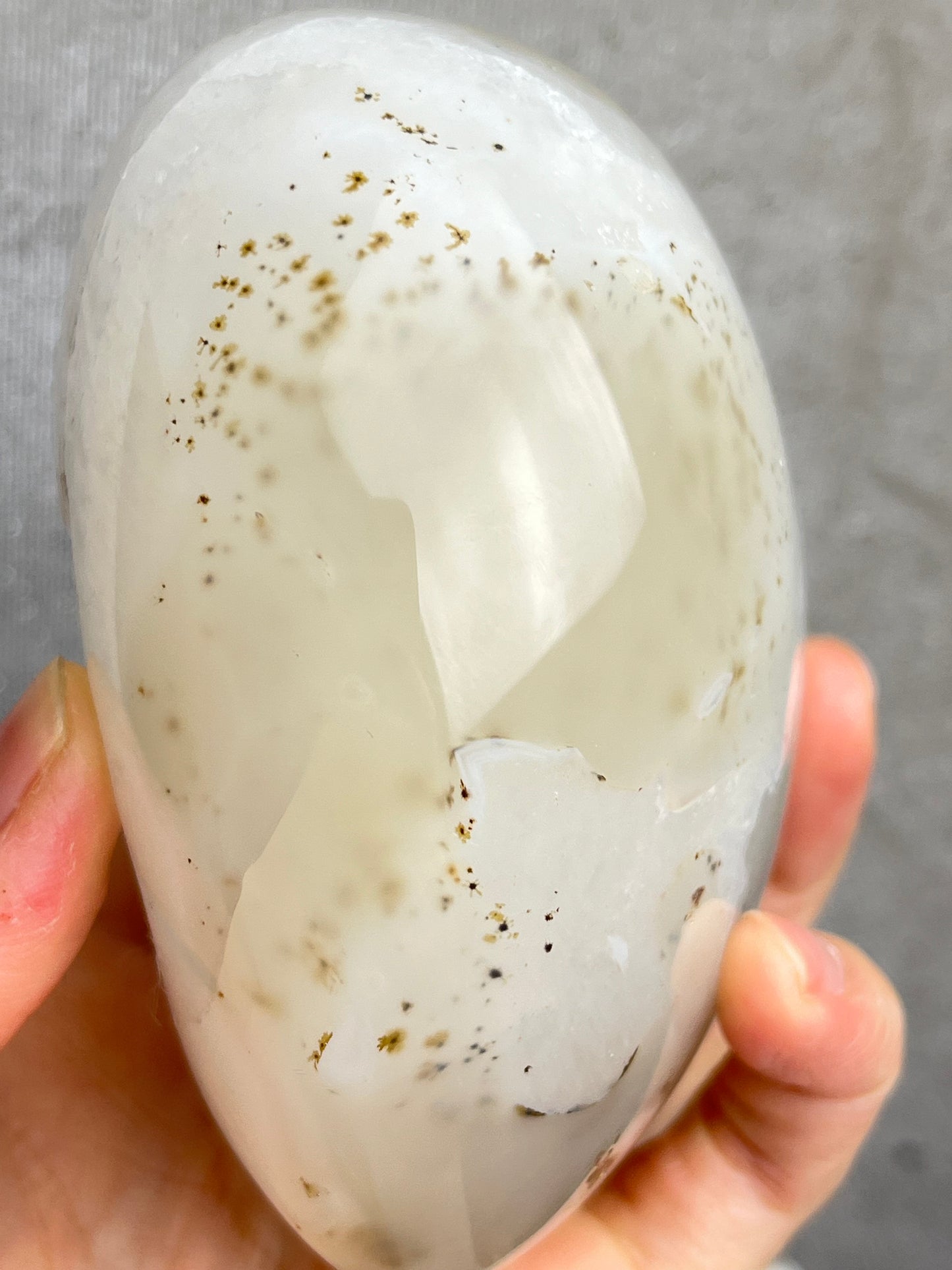 Druzy dendritic agat hjerte
