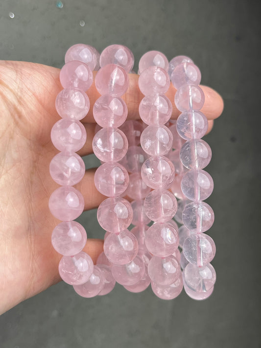 Rosenkvarts armbånd 10mm+