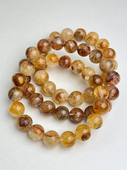 Golden healer kvarts armbånd 11-12mm+