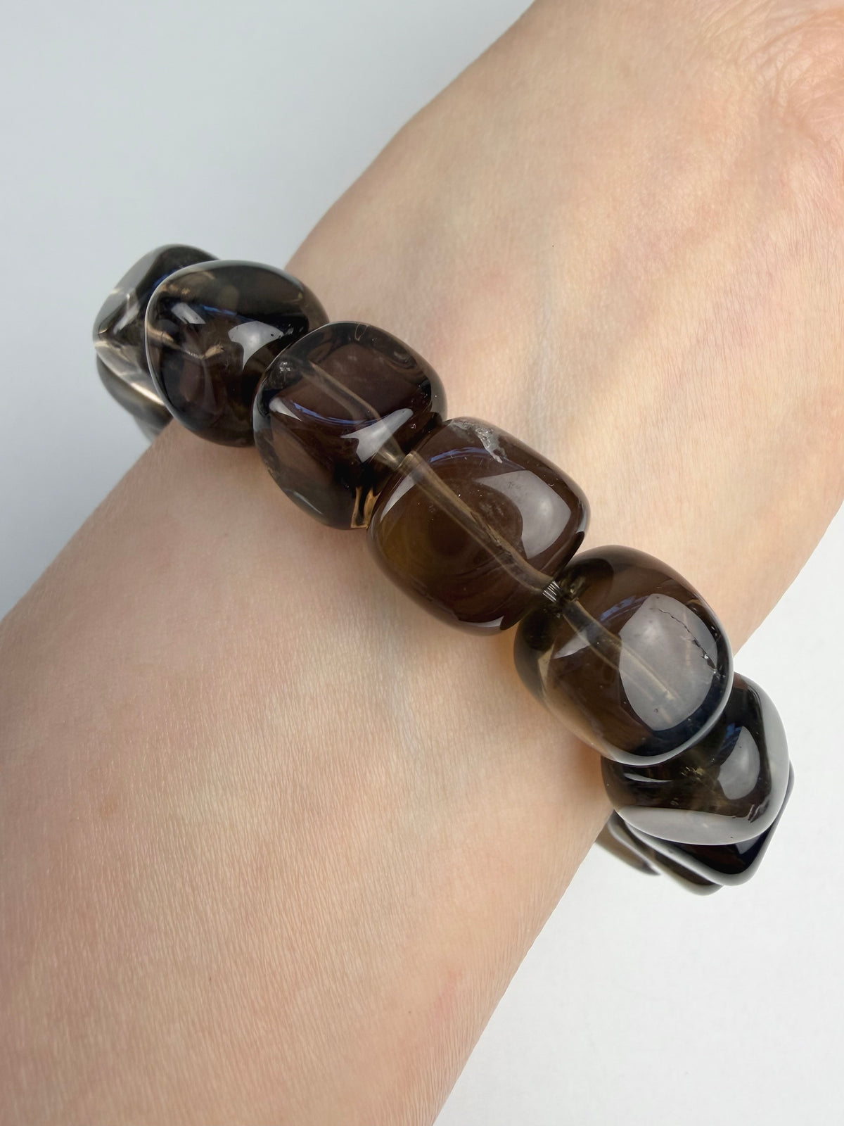 Røykkvarts armbånd 10-12mm+