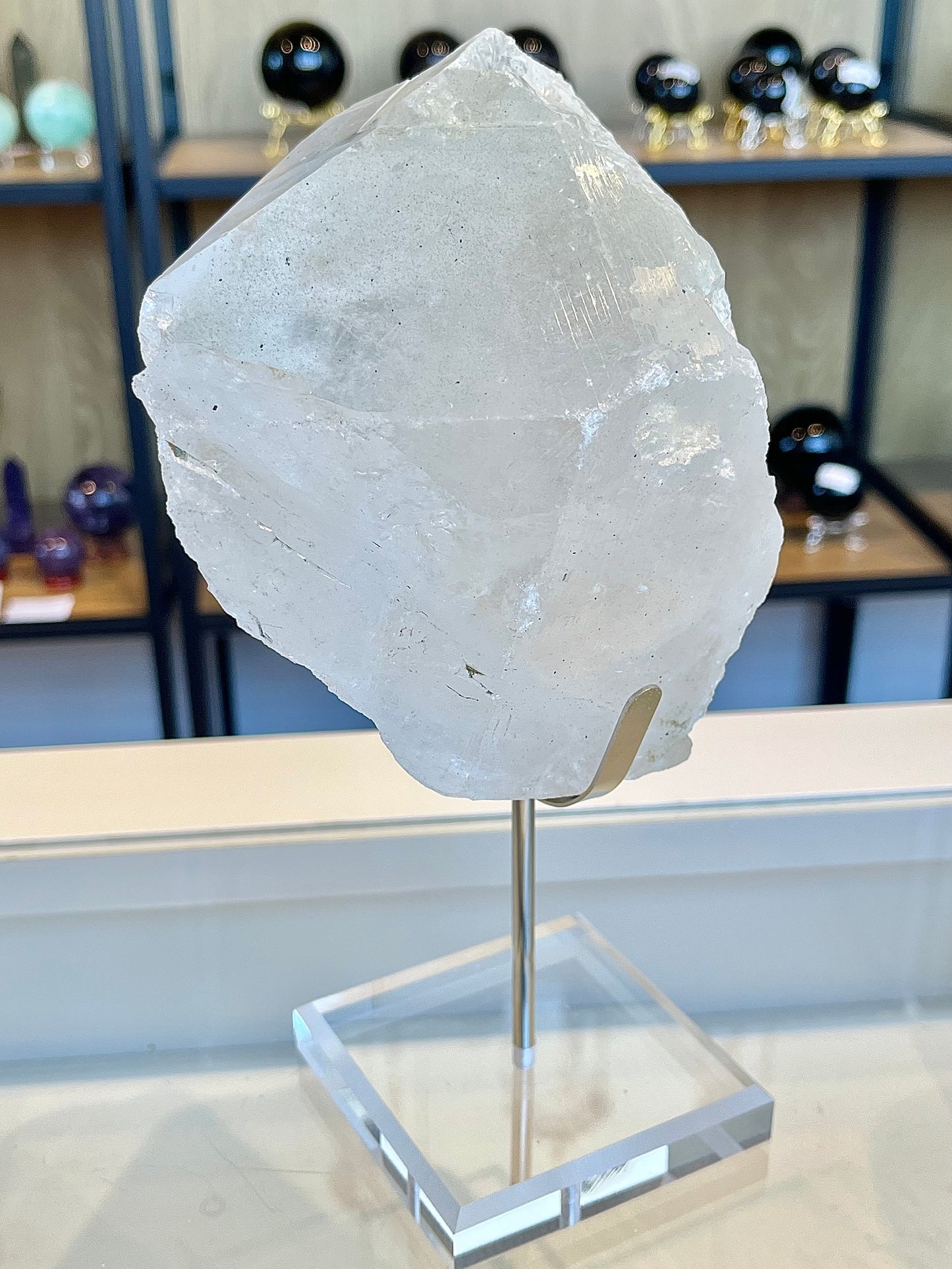 Chlorite in quartz from India (with stand), 1.7kg