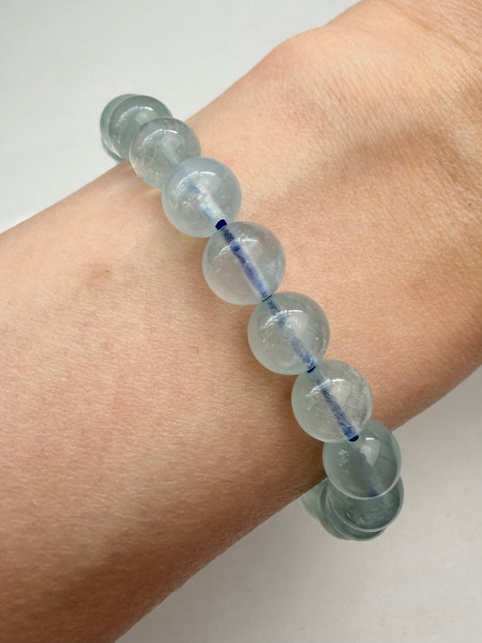 Akvamarin armbånd 8mm+