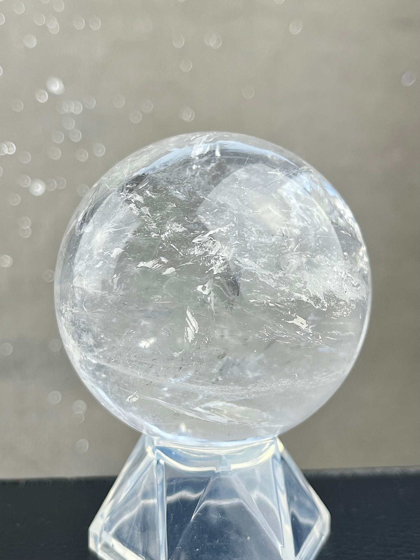 Bergkrystall klarkvarts kule