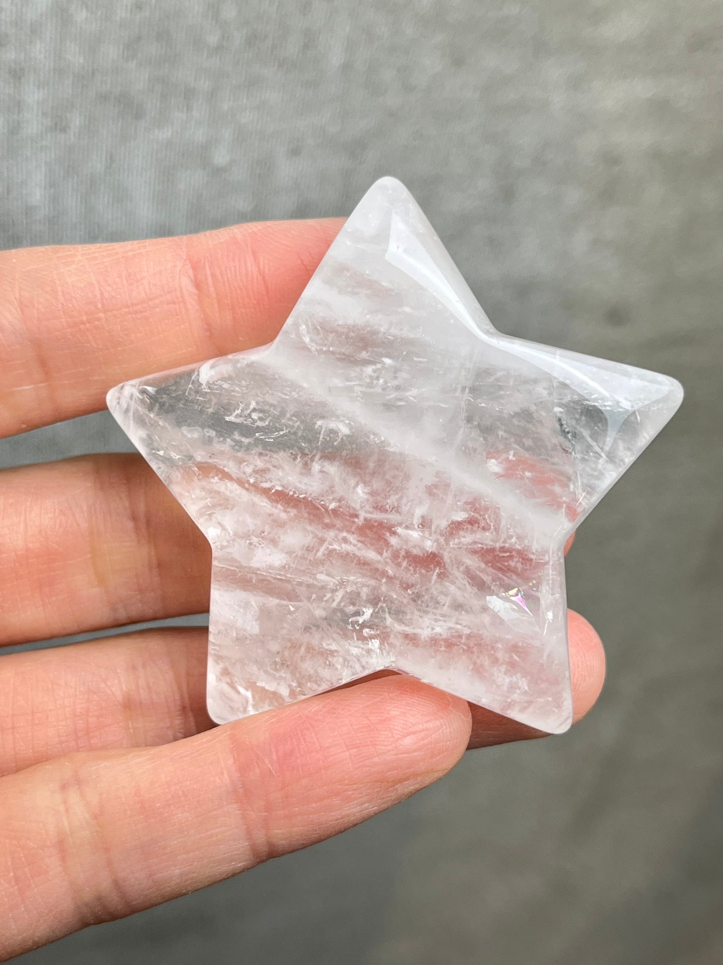 Bergkrystall klar kvarts Stjerne