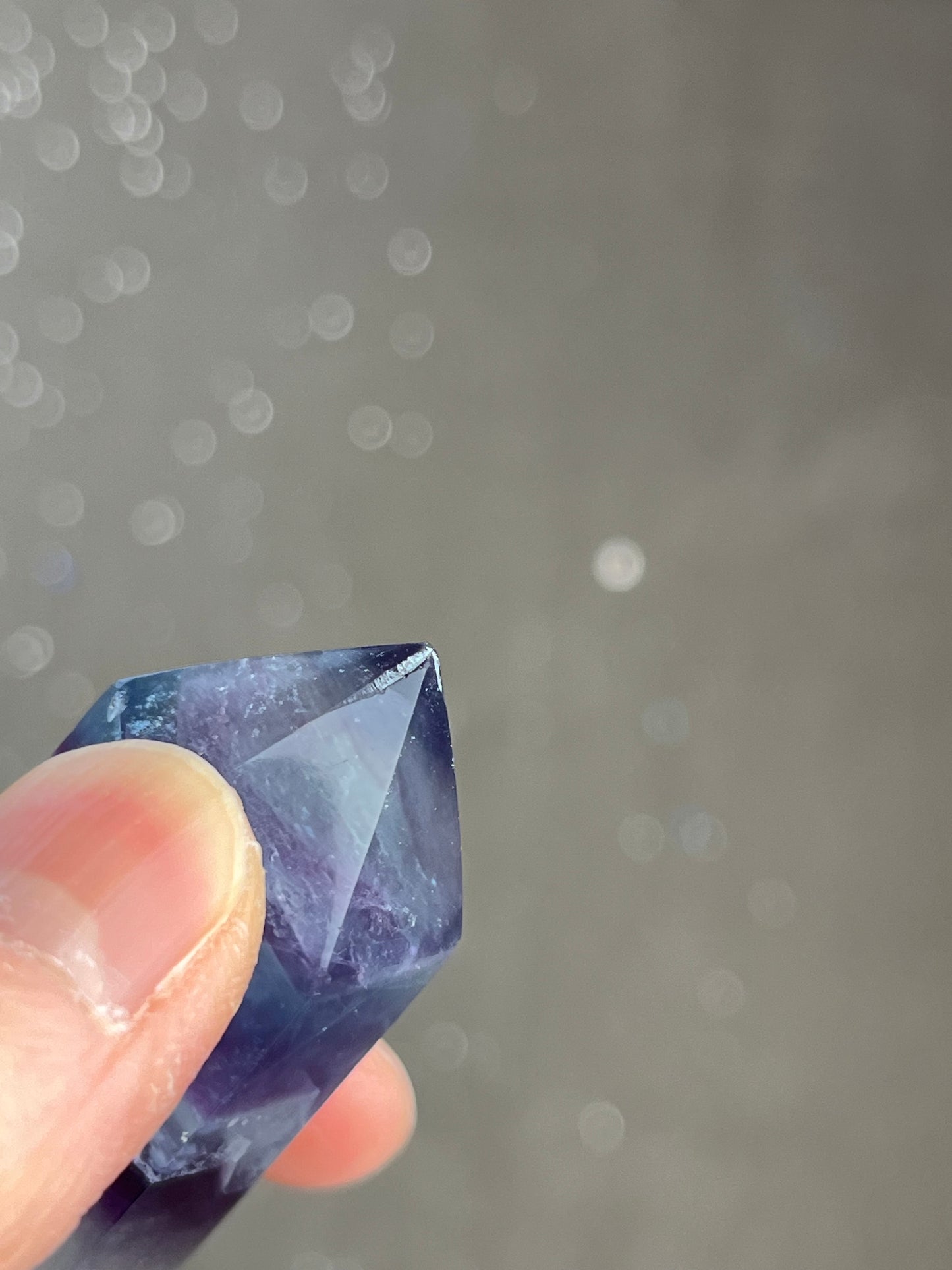 Rainbow Fluorite tower (minor damage)