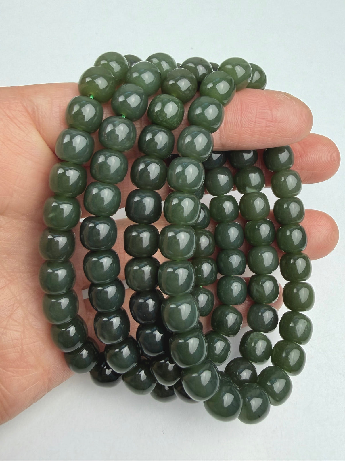Jade, Nefritt armbånd 7mm+
