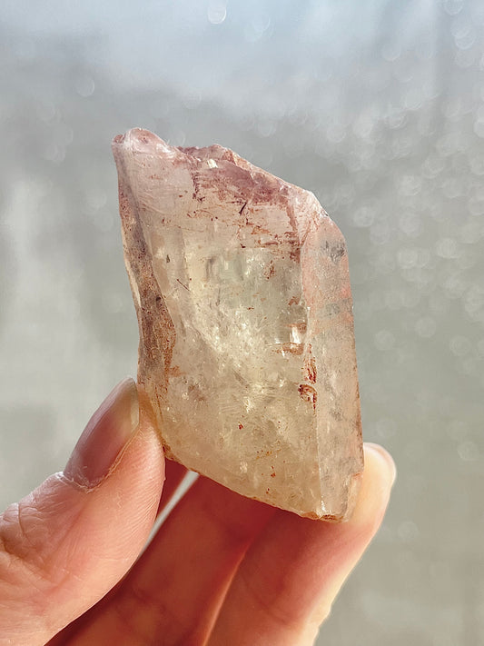 Naturlig citrin med hematitt fra Zambia