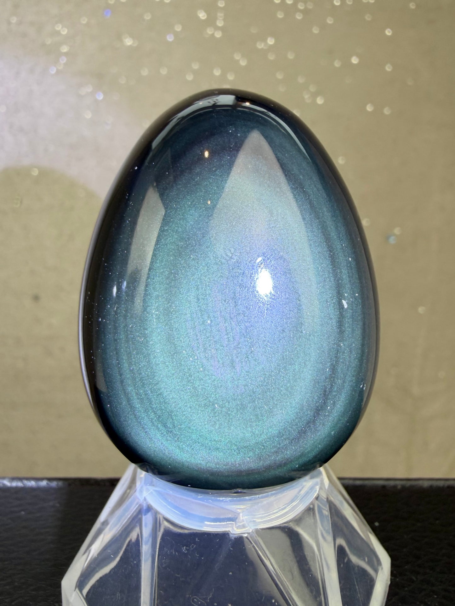 Regnbue obsidian Egg