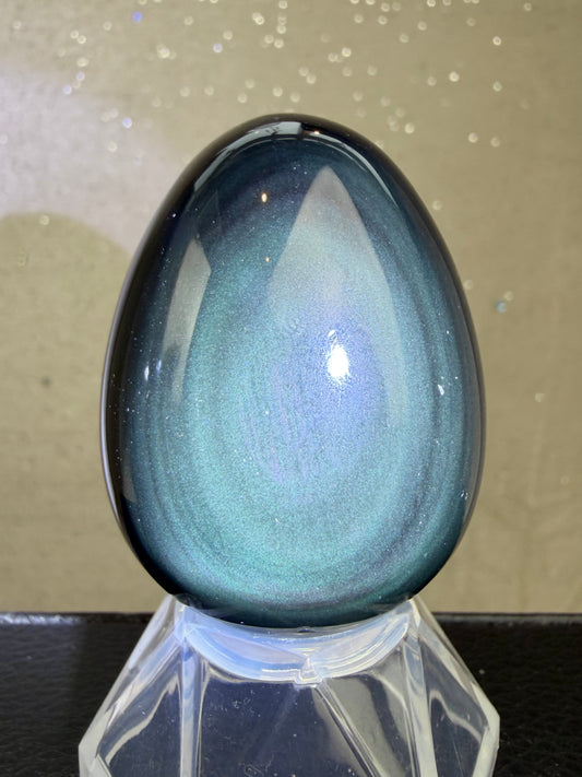 Regnbue obsidian Egg
