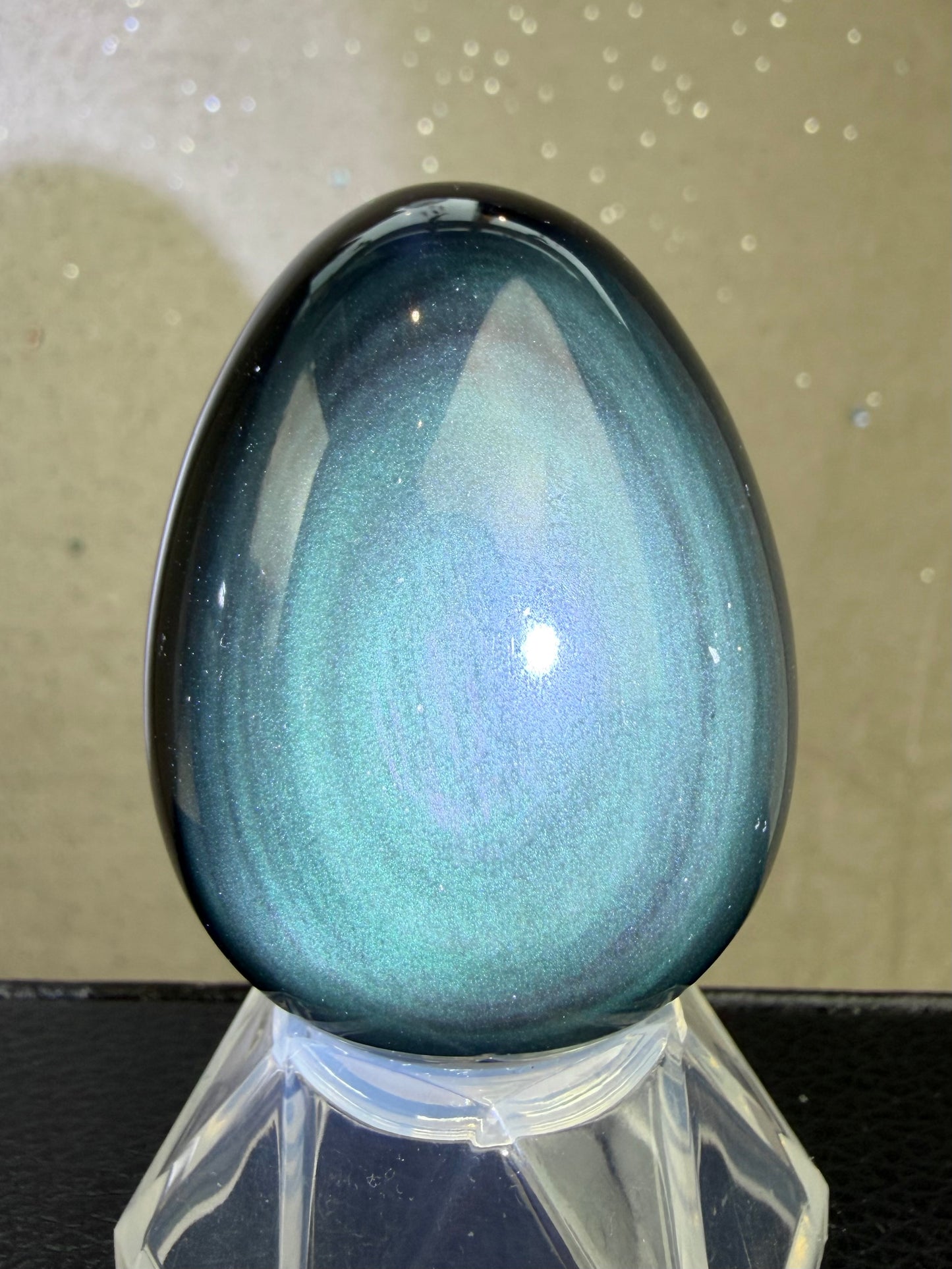 Regnbue obsidian Egg