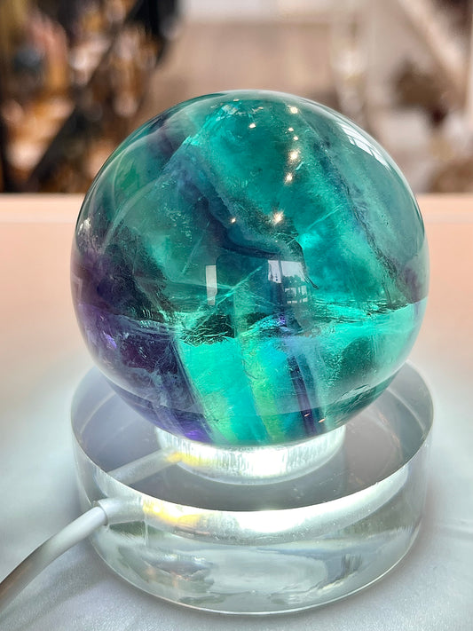 Rainbow Fluorite Sphere