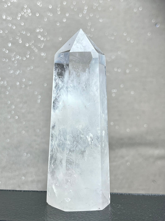 Bergkrystall klarkvarts tårn