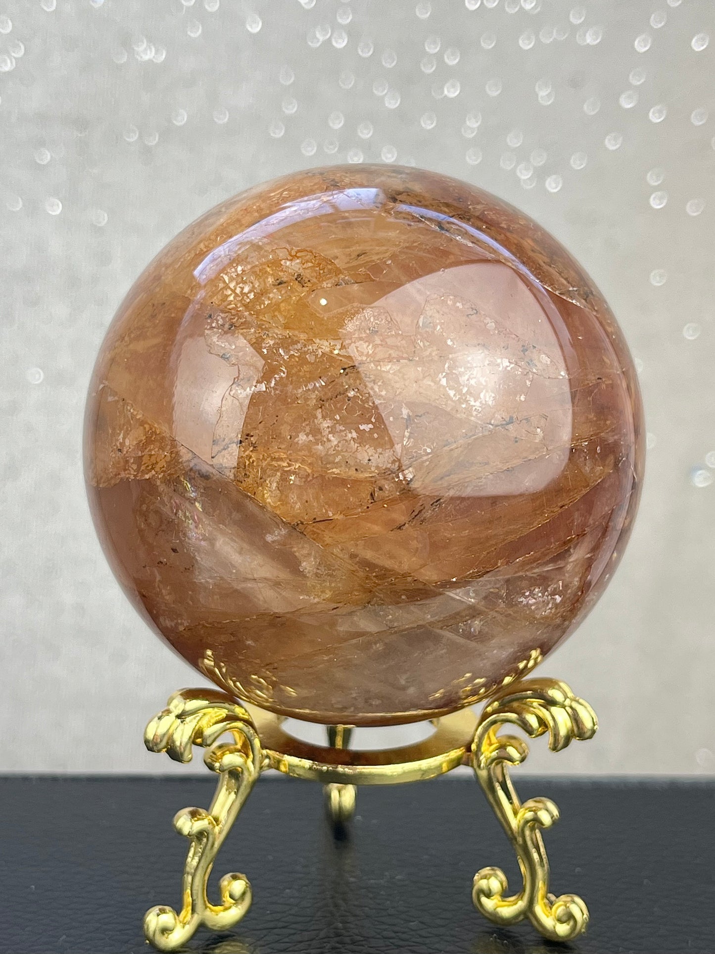Flame Quartz Sphere