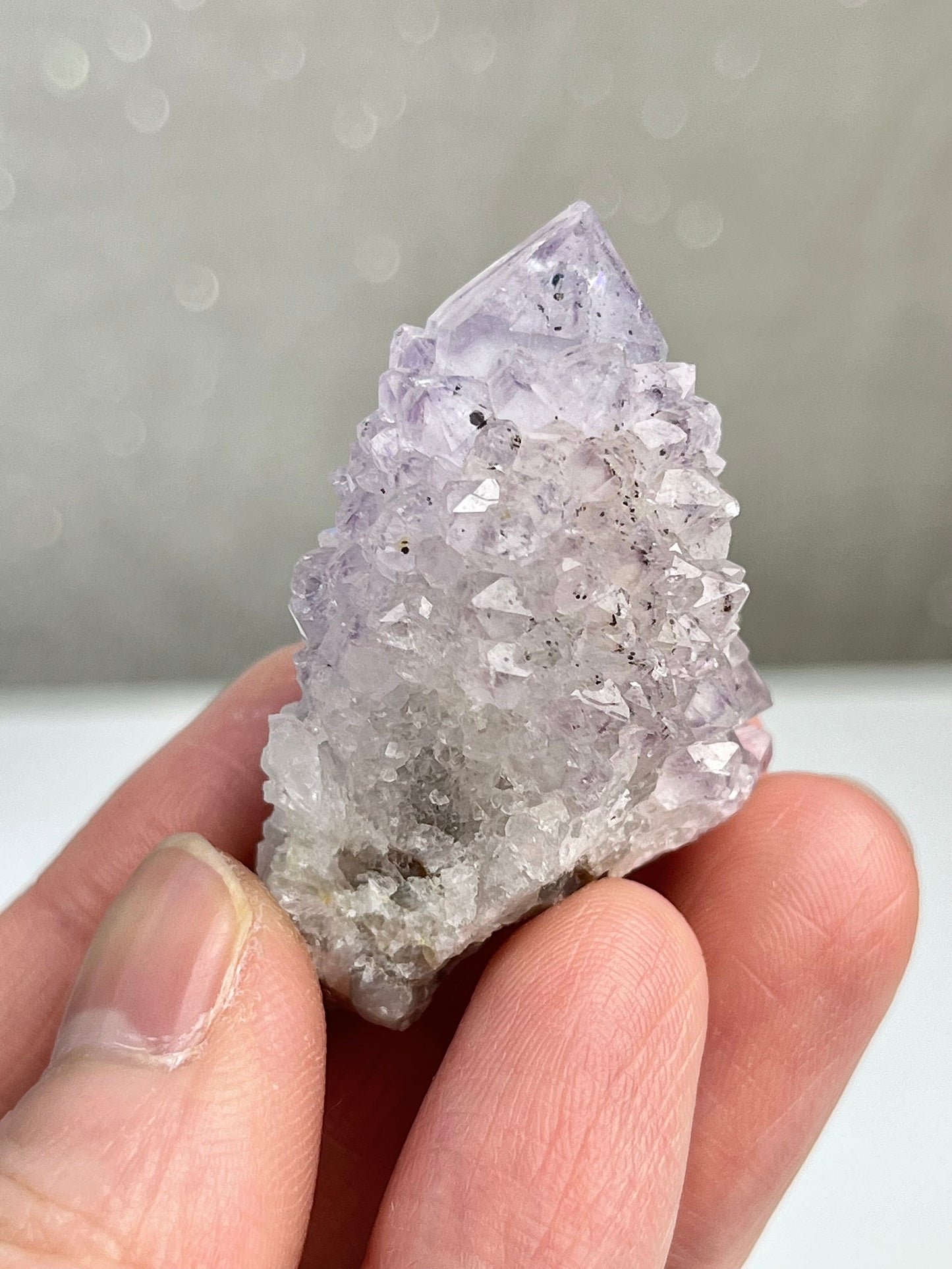 Ametyst kaktuskvarts (spirit quartz)