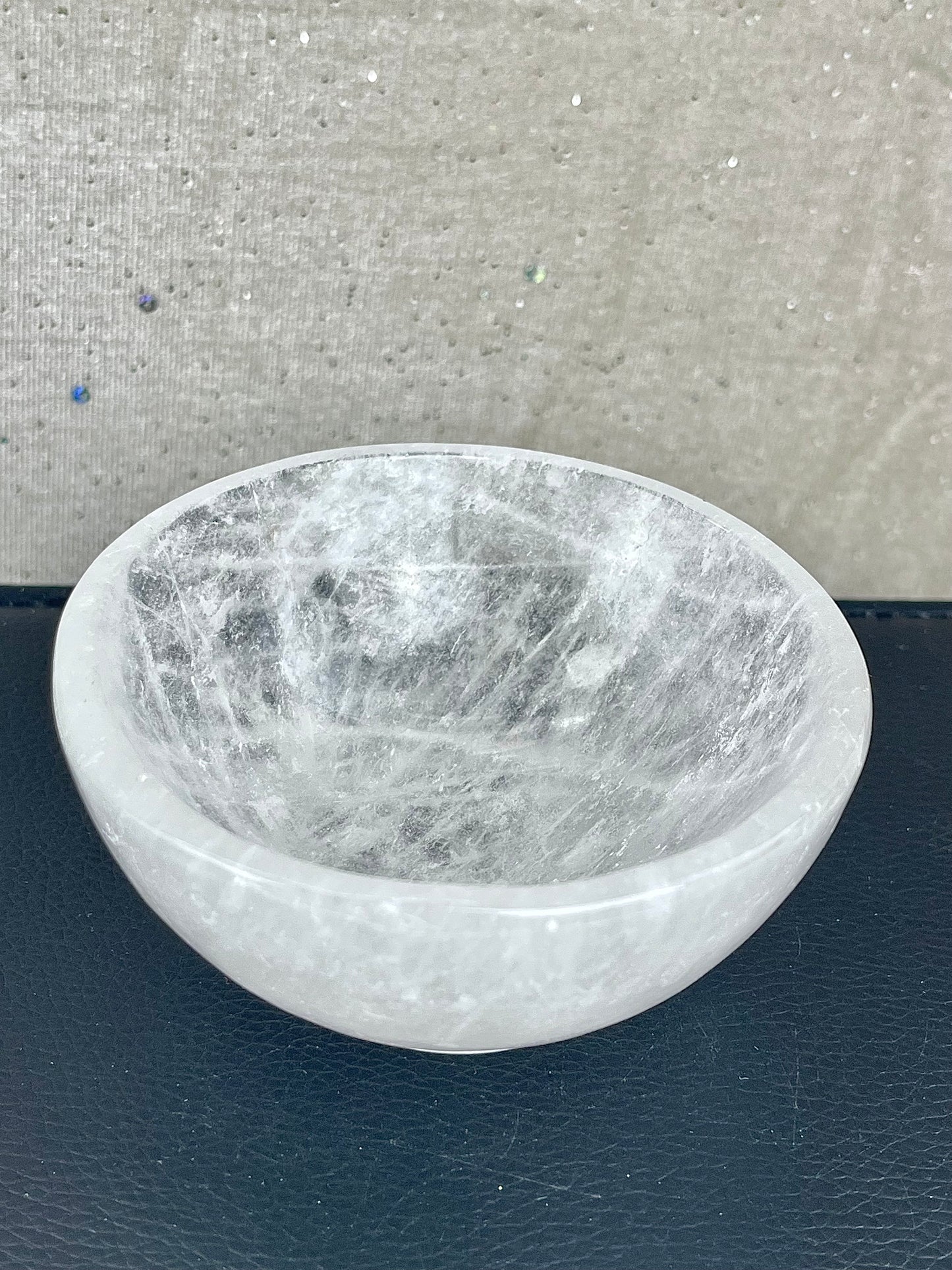 Bergkrystall klarkvarts skål