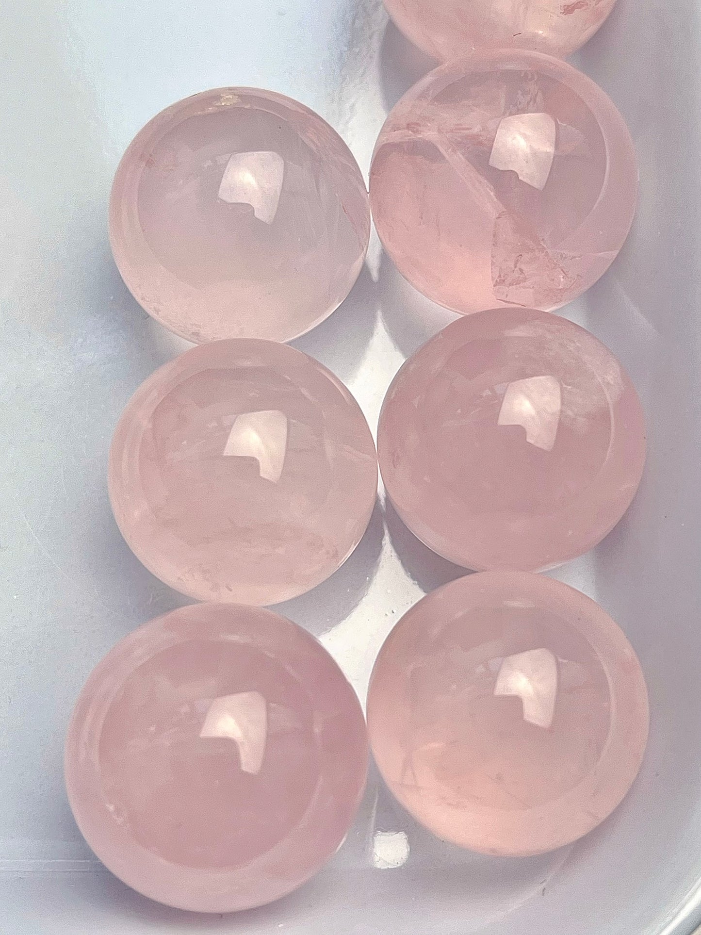 Rosenkvarts kule 17-18mm