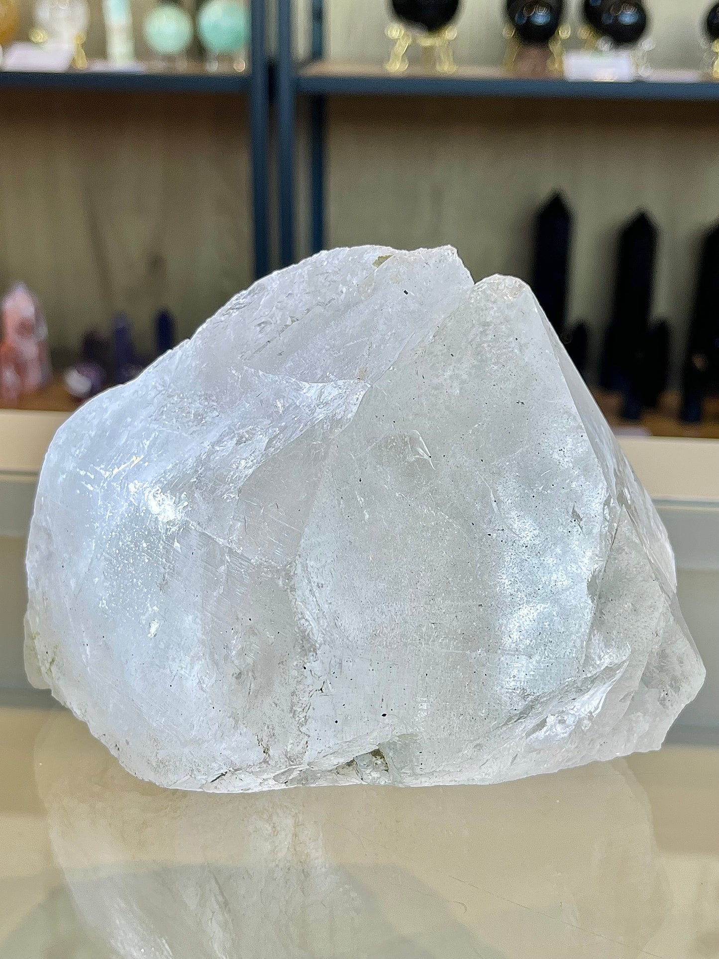 Chlorite in quartz from India (with stand), 1.7kg