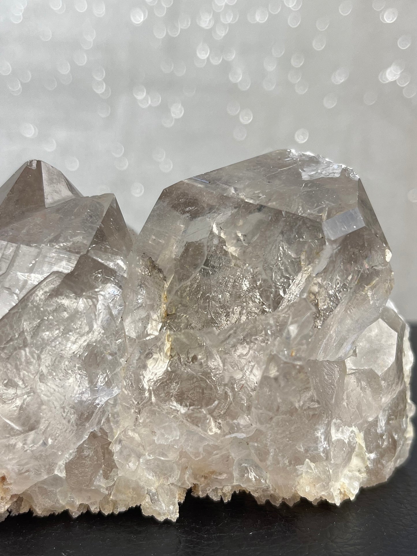 Smoky Quartz Cluster with Rutile from Brazil