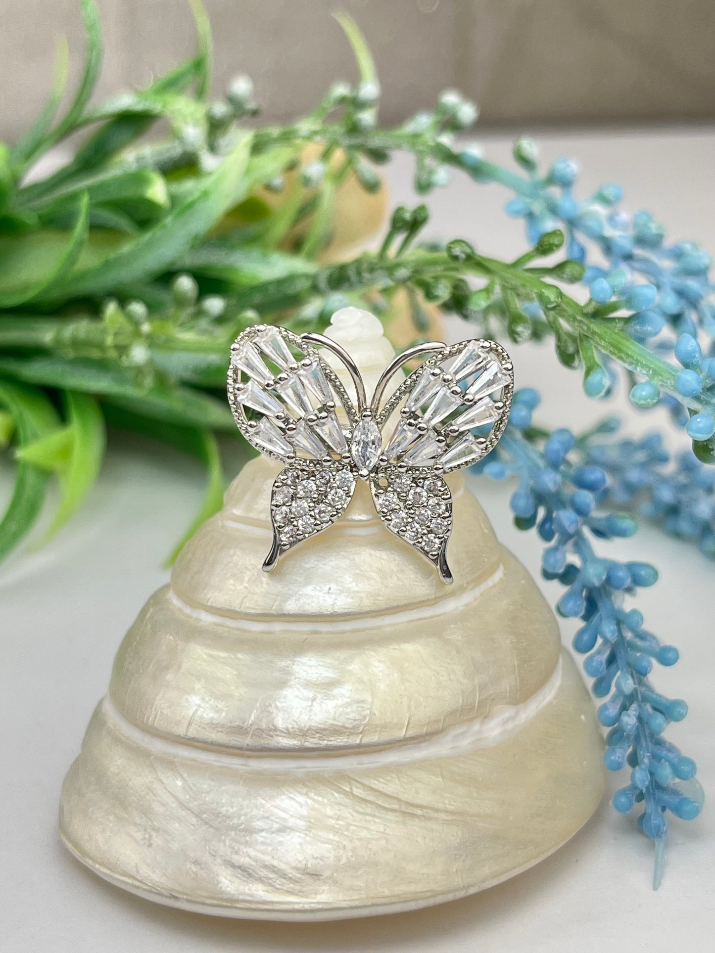 Ring med zirkonia