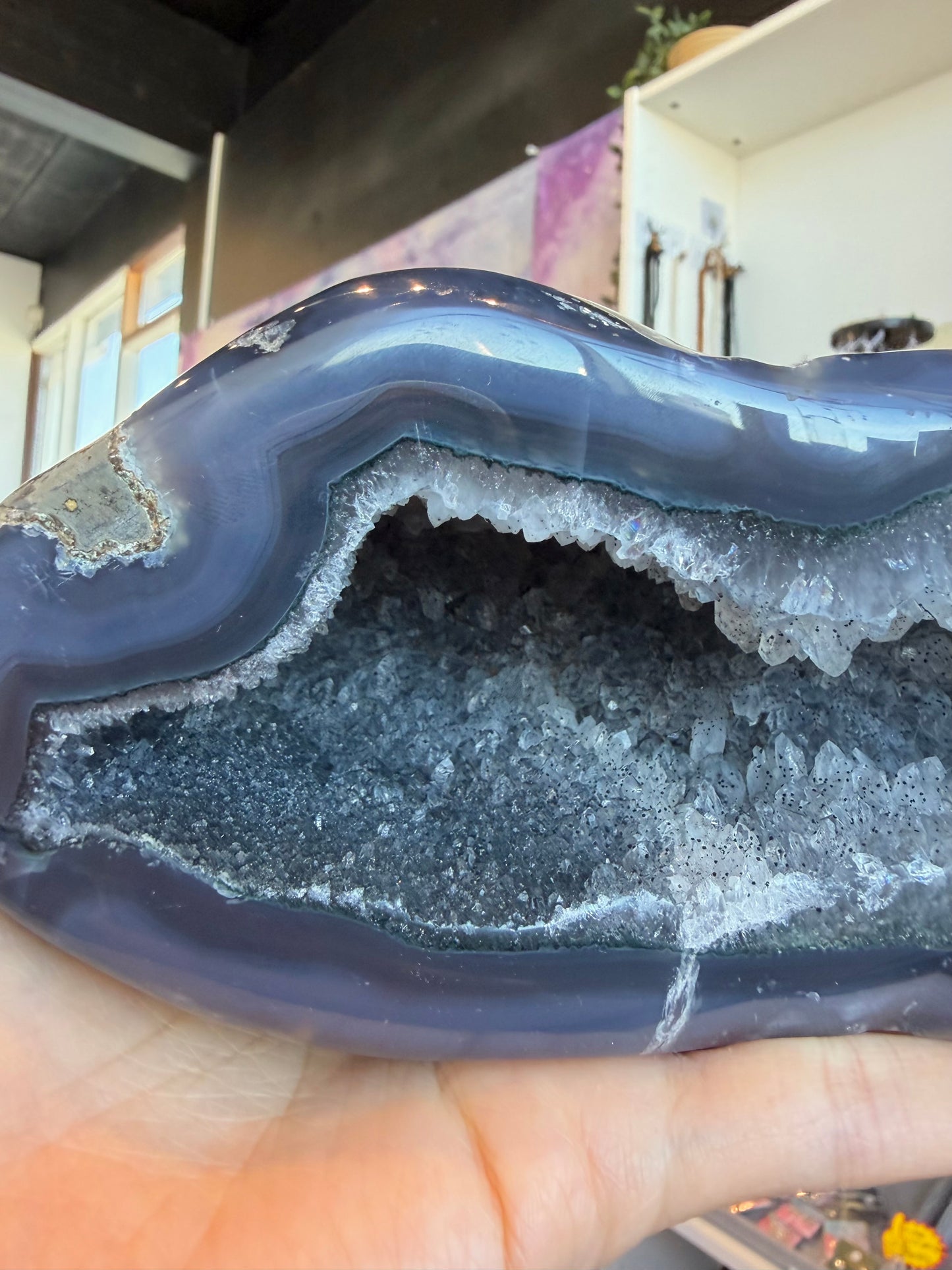 Kvarts geode XL, 18.5cm,1.3kg