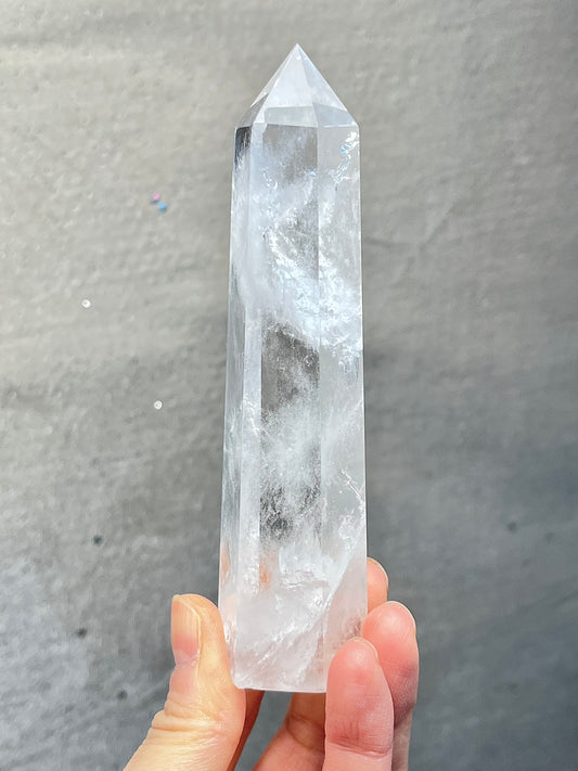 Bergkrystall klarkvarts tårn