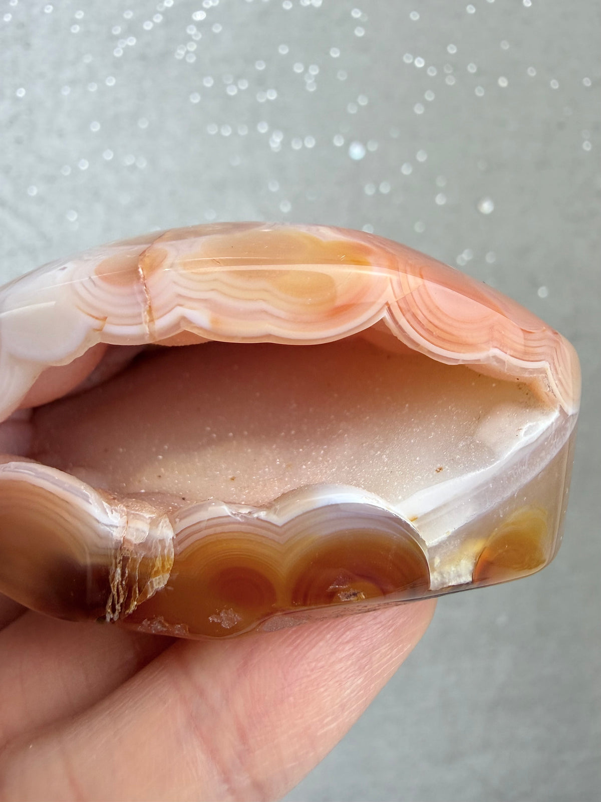 Druzy agat geode
