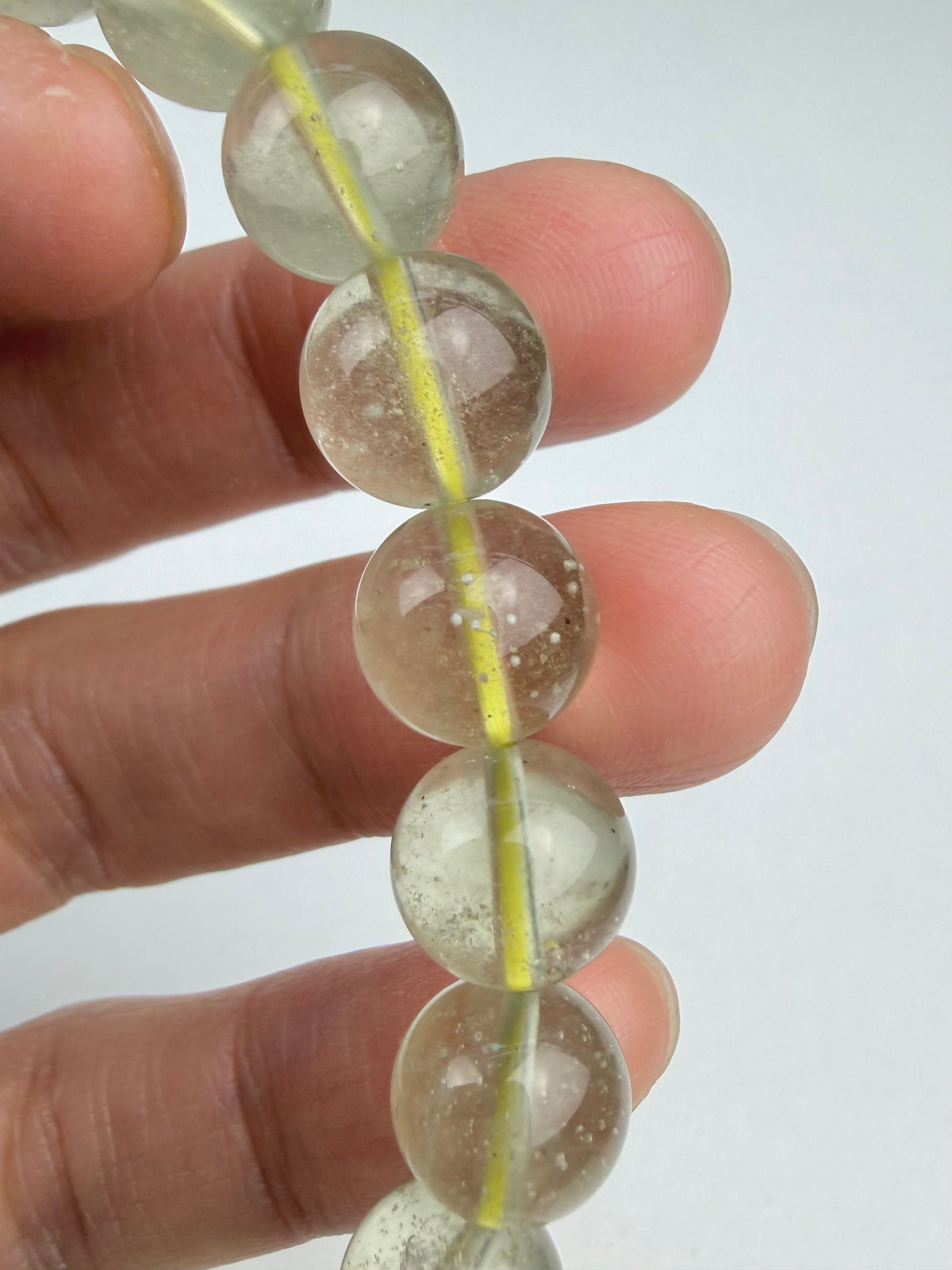 Libyan Desert Glass armbånd 10mm+