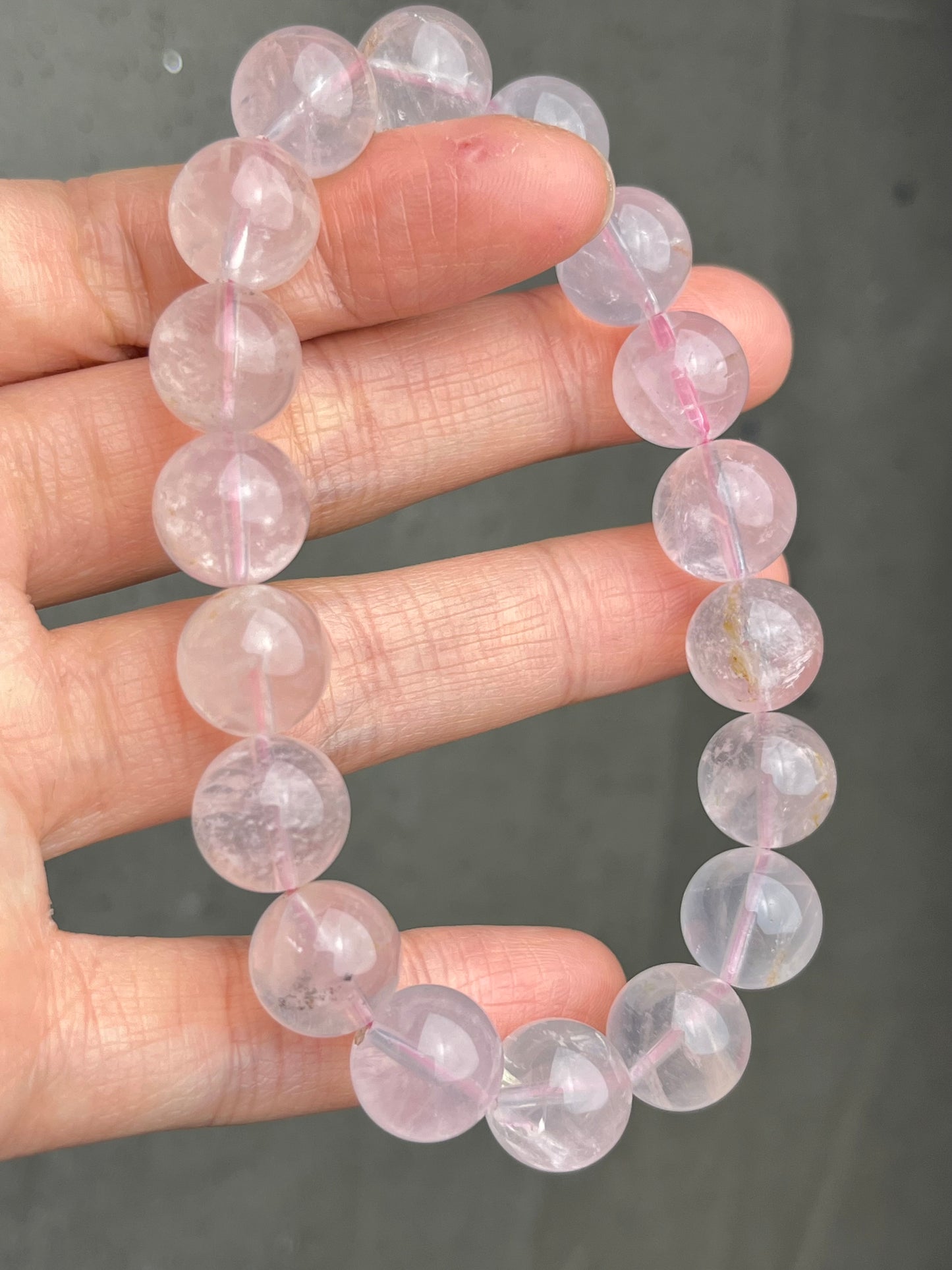 Rosenkvarts armbånd 11mm+