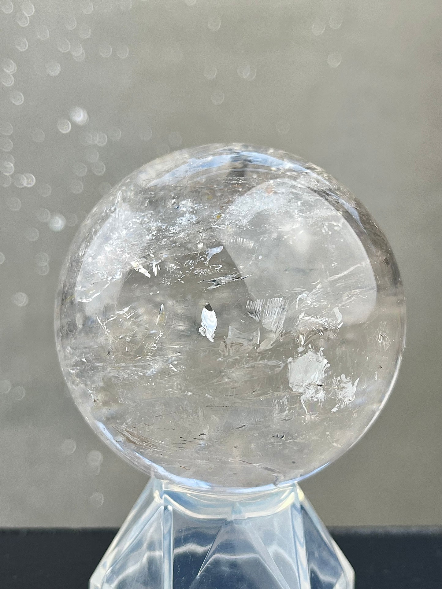 Bergkrystall klarkvarts kule