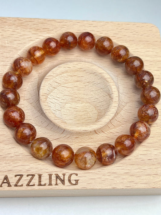 Golden healer kvarts armbånd 10mm+