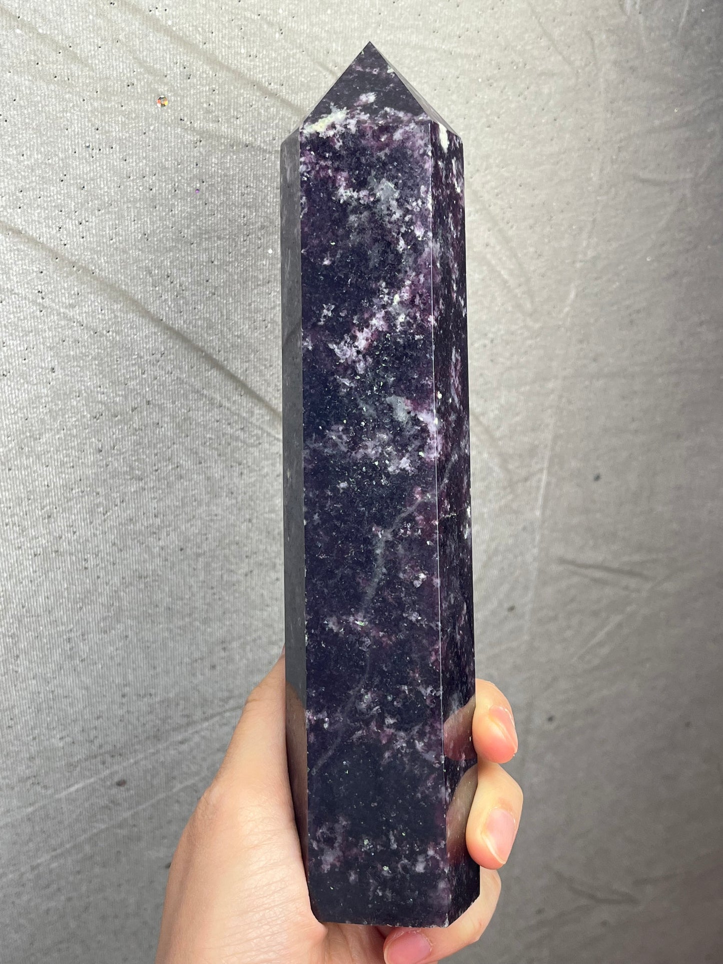 Lepidolitt tårn 21cm