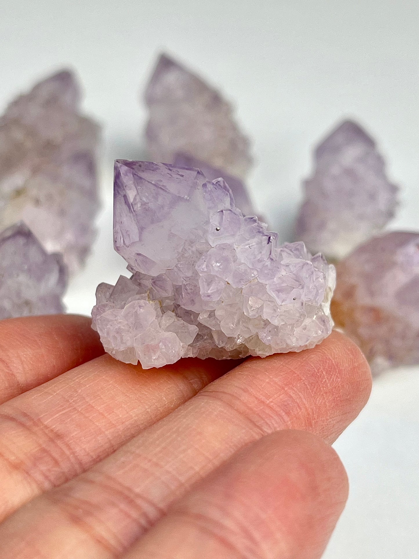 Ametyst kaktuskvarts (spirit quartz)