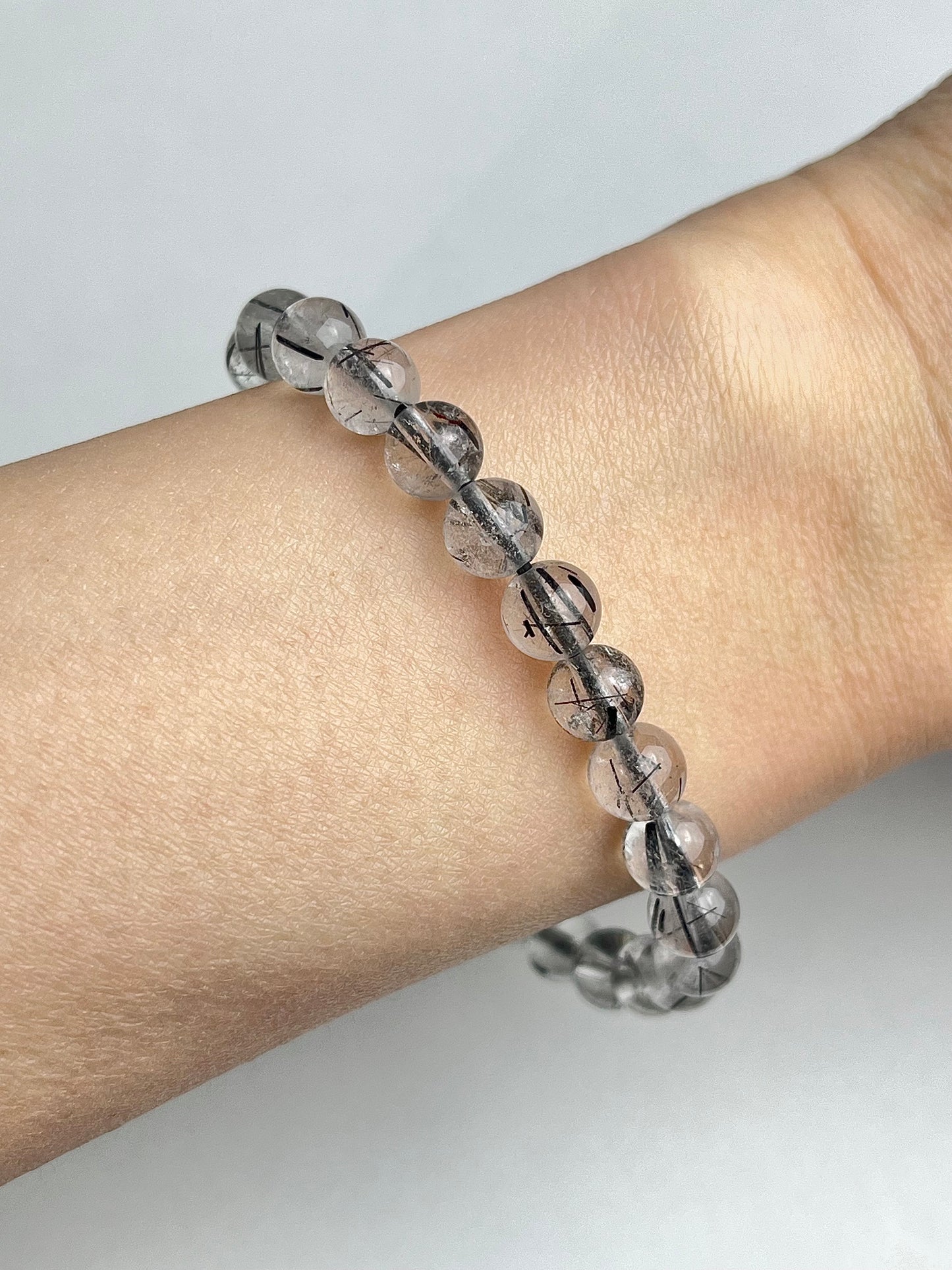 Turmalinkvarts armbånd 7mm+
