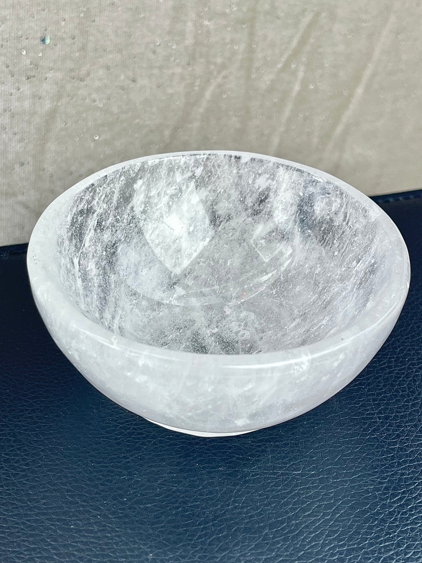 Bergkrystall klarkvarts skål