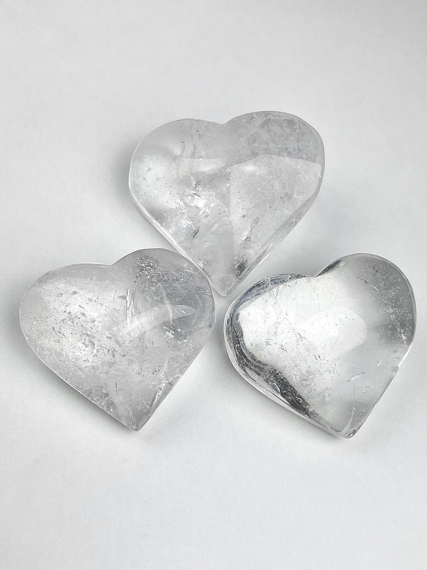 Bergkrystall klarkvarts Hjerte