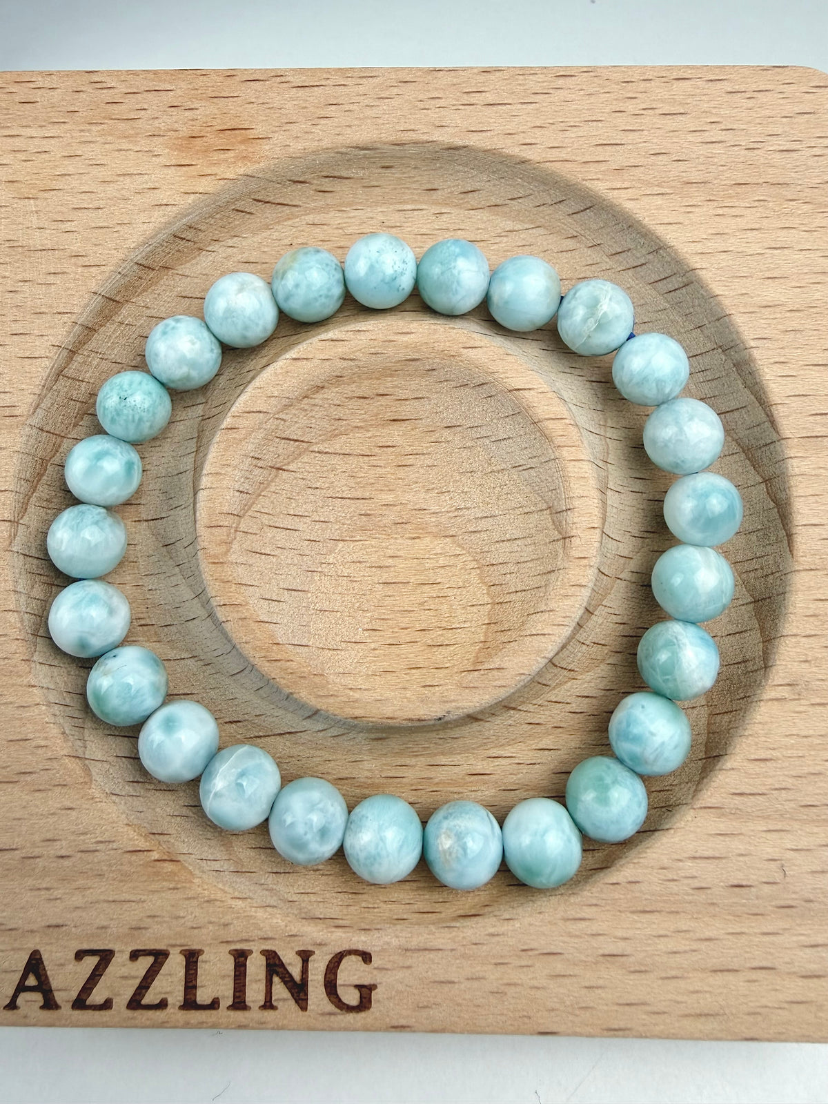 Larimar armbånd 7mm+