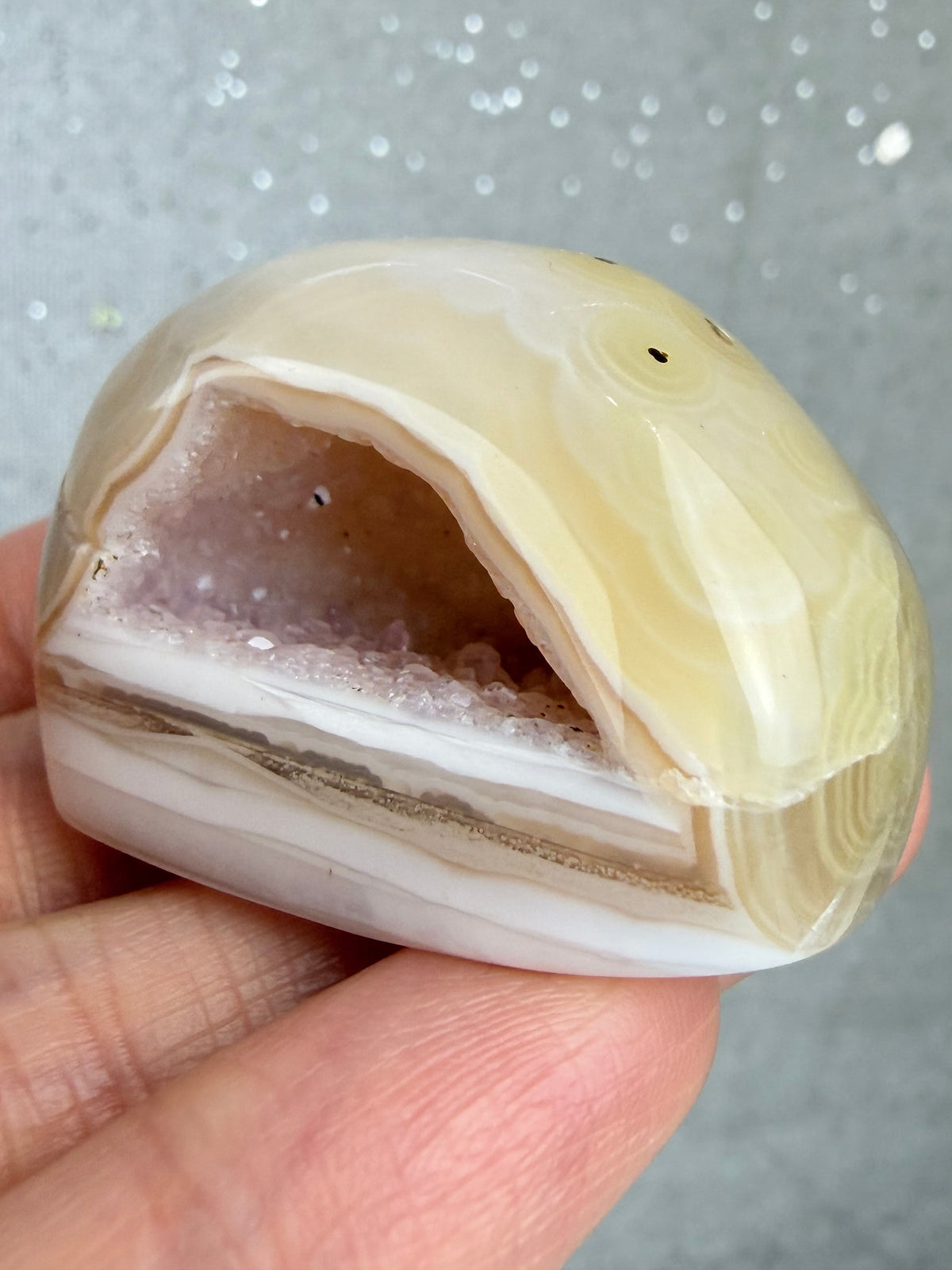 Druzy agat geode