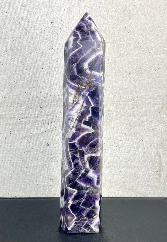 Chevron Ametyst tårn 21.5cm
