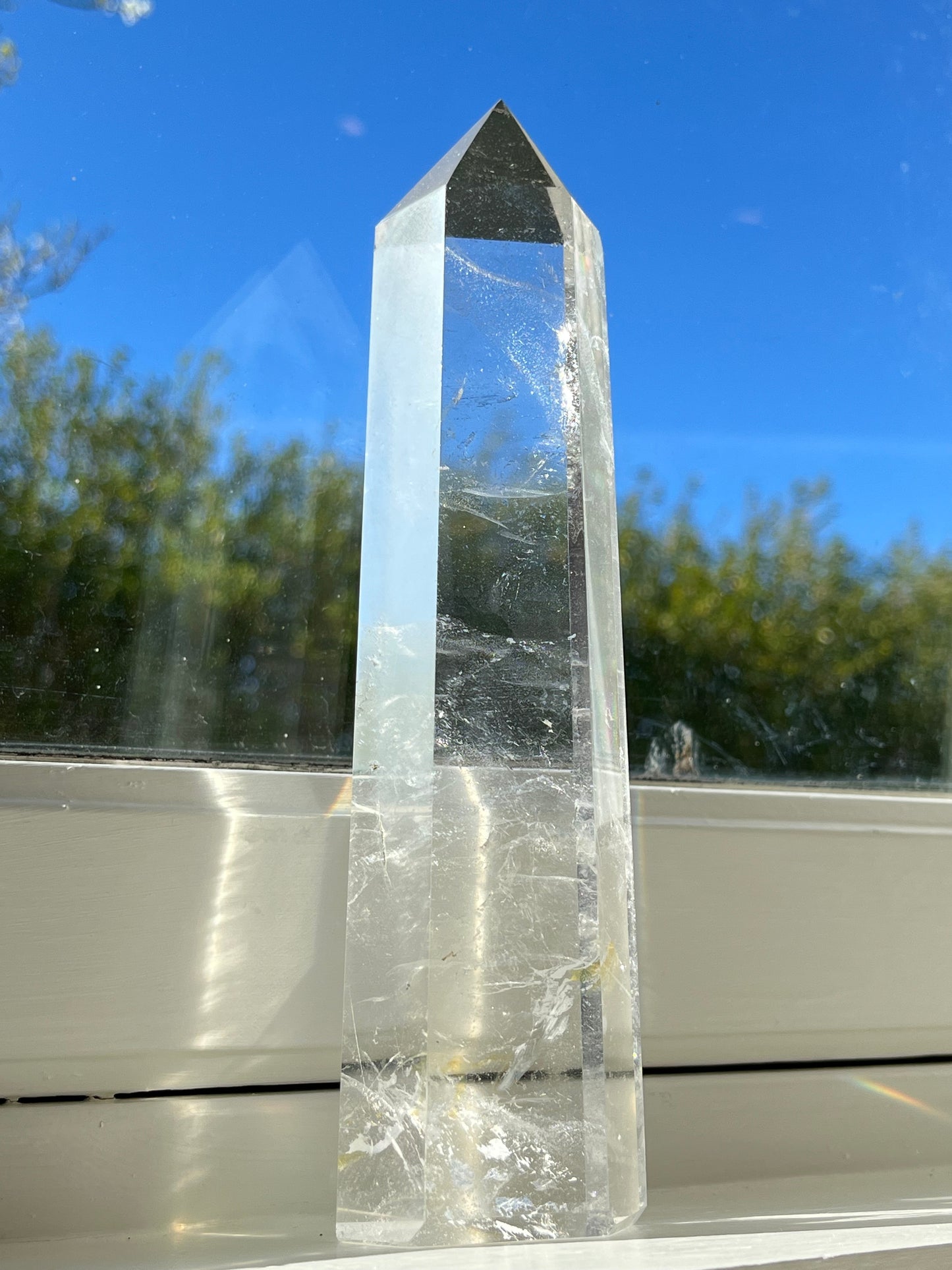 Bergkrystall klar kvarts tårn XL 20cm, God kvalitet